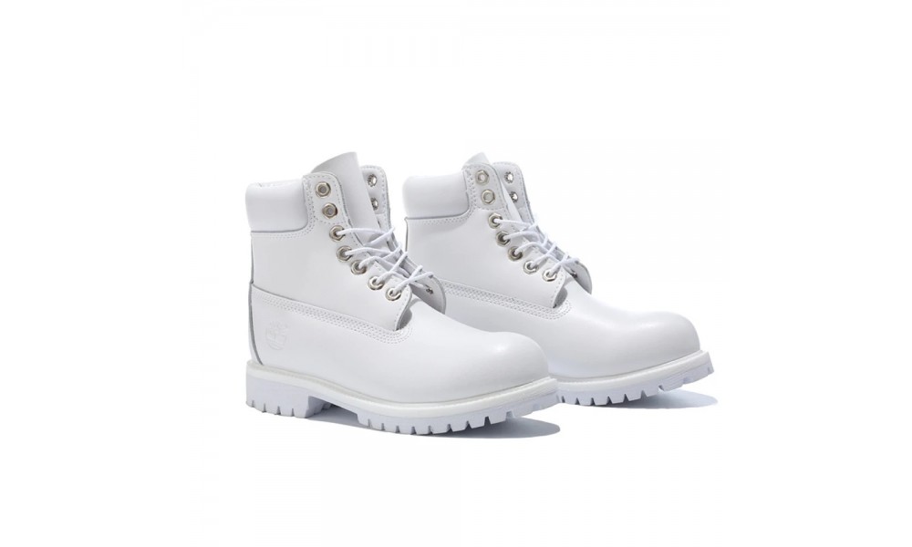 Timberland 6 Inch Premium Boot Waterproof All White